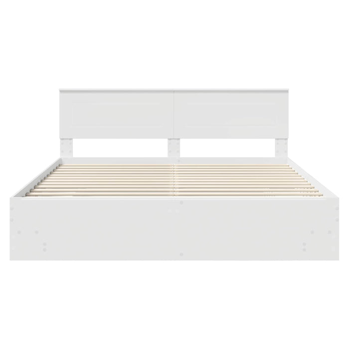 Struttura del letto Bianco 180 x 200 cm Legno multistrato 3408823