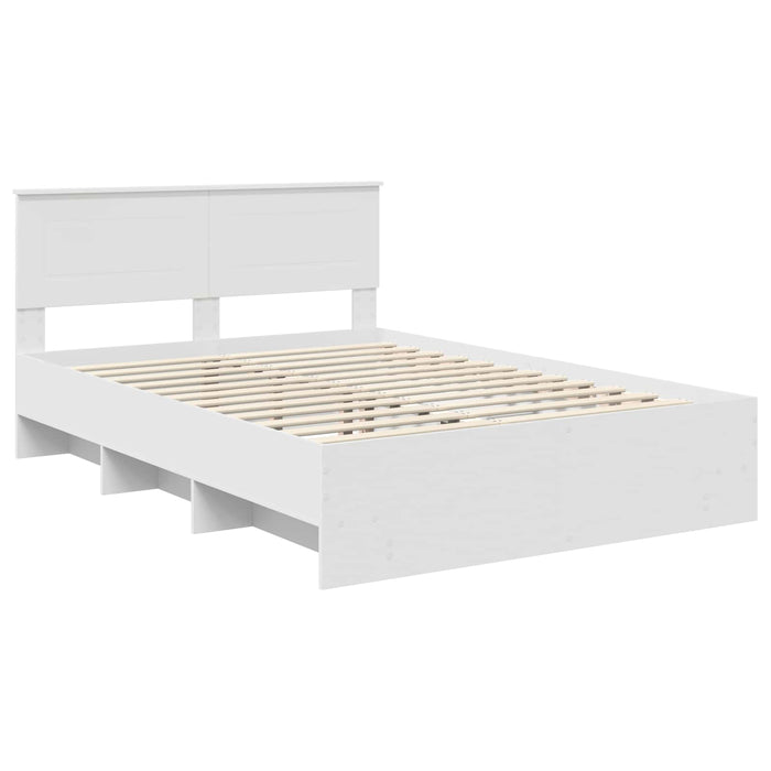 Struttura del letto Bianco 150 x 200 cm Legno multistrato 3408837