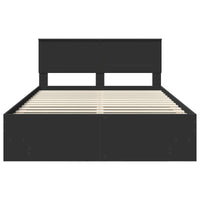 Struttura del letto Nero 150 x 200 cm Legno multistrato 3408838