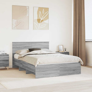 Struttura del letto con testiera Grigio Sonoma 140 x 200 cm 3408849
