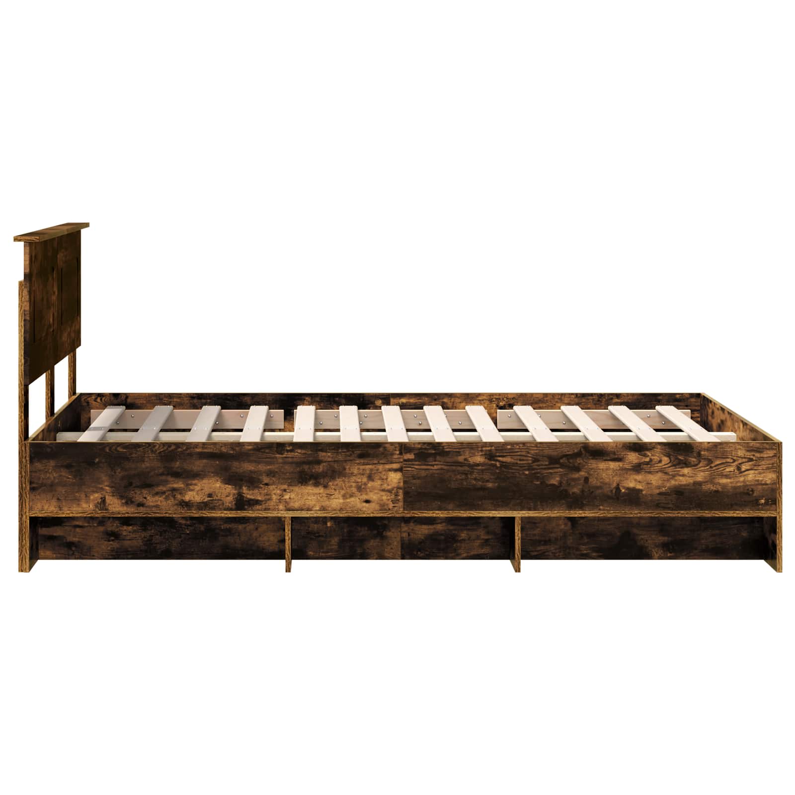 Struttura del letto Rovere fumé 137 x 203 cm Legno multistrato 3408862