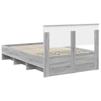 Struttura del letto con testiera Grigio Sonoma 137 x 203 cm 3408863