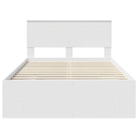 Struttura del letto Bianco 120 x 123 cm Legno multistrato 3408865