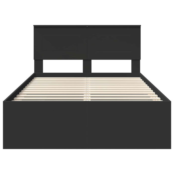 Struttura del letto Nero 120 x 123 cm Legno multistrato 3408866