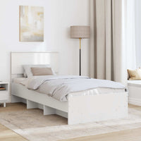 Struttura del letto Bianco 120 x 123 cm Legno multistrato 3408879