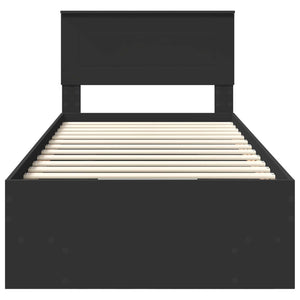 Struttura del letto Nero 120 x 123 cm Legno multistrato 3408880