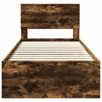 Struttura del letto Rovere fumé 120 x 123 cm Legno multistrato 3408883