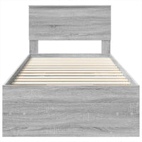 Struttura del letto Grigio Sonoma 90 x 200 cm Legno multistrato 3408891