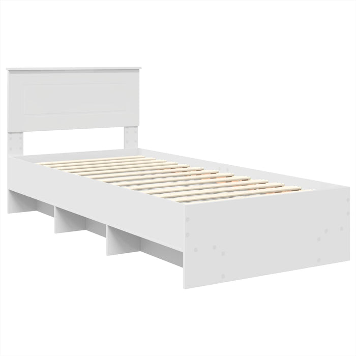 Struttura del letto Bianco 90 x 200 cm Legno multistrato 3408893