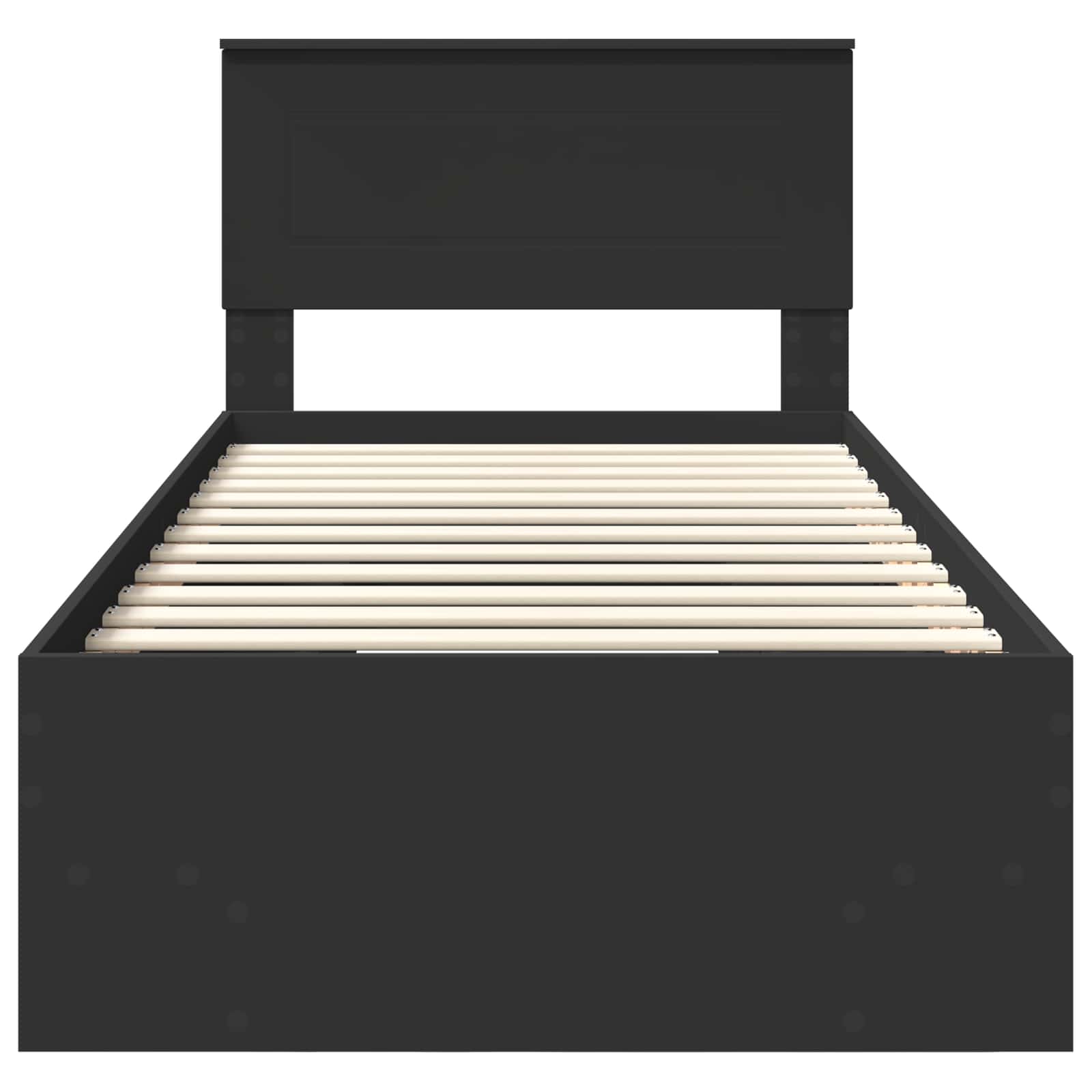 Struttura del letto Nero 90 x 200 cm Legno multistrato 3408894