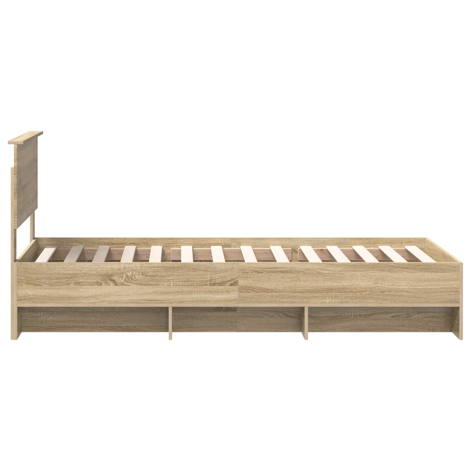 Struttura del letto Rovere Sonoma 90 x 200 cm Legno multistrato 3408895