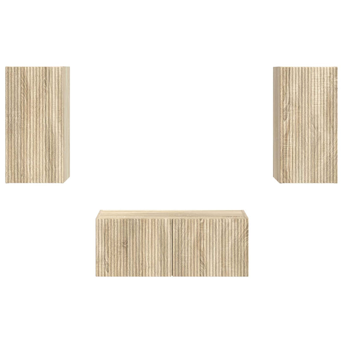 Set mobile TV 2 pcs Rovere Sonoma Legno multistrato 3408963