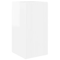 Set mobile TV 2 pcs Bianco Lucido Legno multistrato 3408965