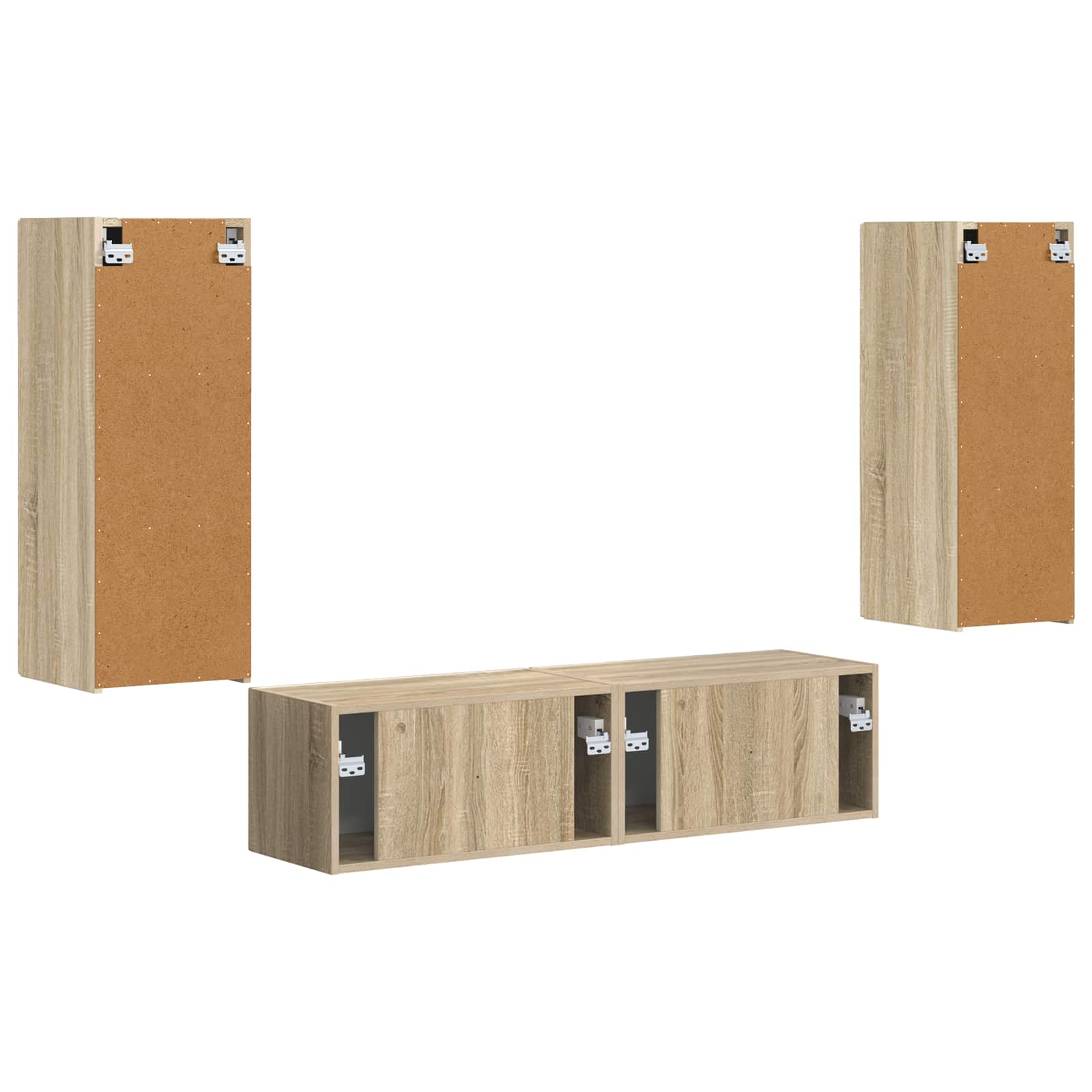 Set mobile TV 2 pcs Rovere Sonoma Legno multistrato 3408972