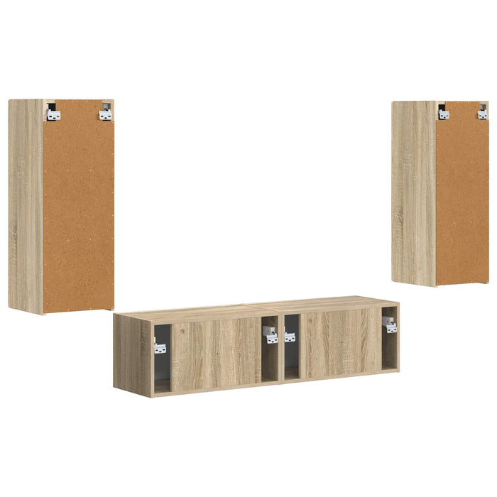 Set mobile TV 2 pcs Rovere Sonoma Legno multistrato 3408972
