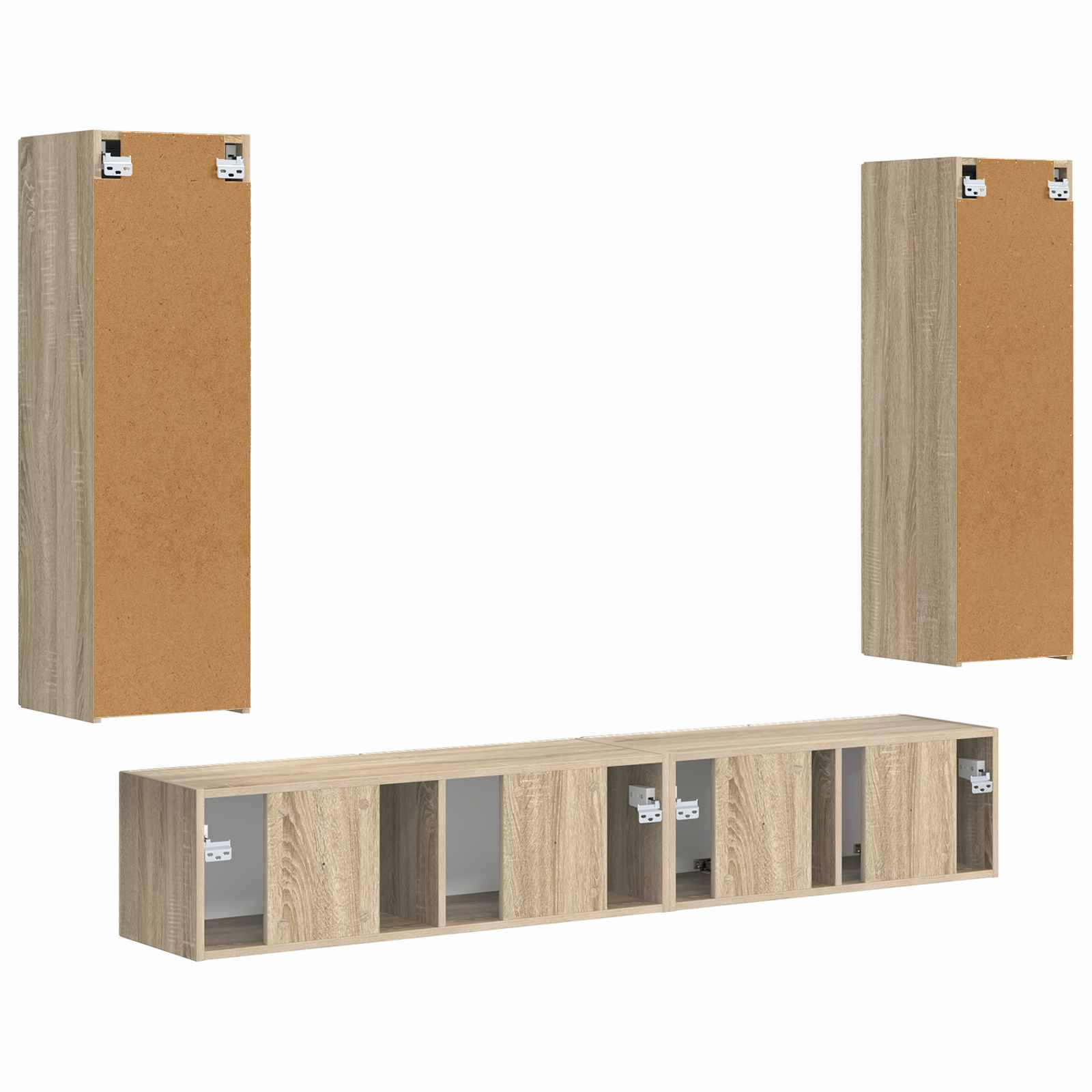 Set mobile TV 3 pcs Rovere Sonoma Legno multistrato 3408981