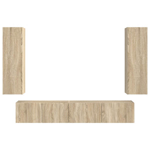 Set mobile TV 3 pcs Rovere Sonoma Legno multistrato 3408981