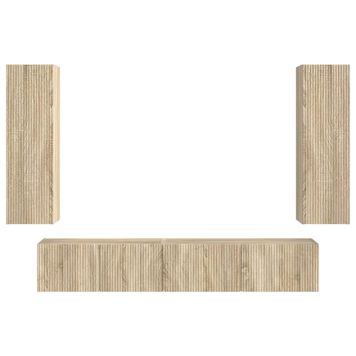 Set mobile TV 3 pcs Rovere Sonoma Legno multistrato 3408981