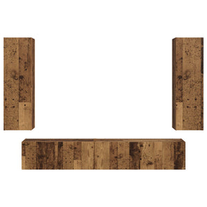 Set mobile TV 3 pcs Legno vecchio Legno multistrato 3408986