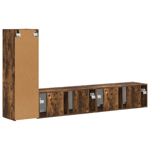 Set mobile TV 2 pcs Rovere fumé Legno multistrato 3408993