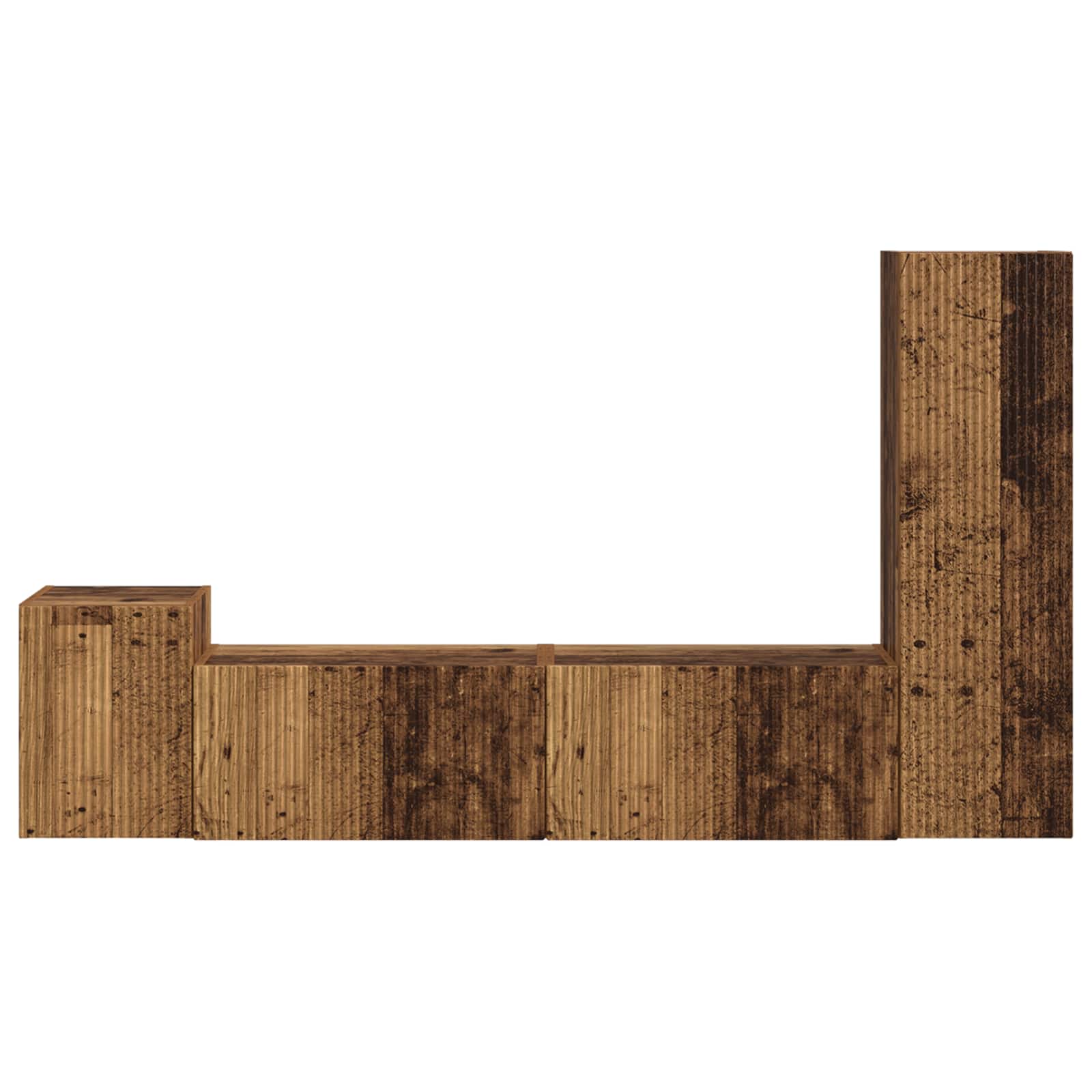 Set mobile TV 4 pcs Legno vecchio Legno multistrato 3409004