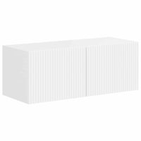 Set mobile TV 3 pcs Bianco Lucido Legno multistrato 3409010