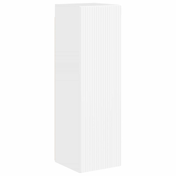 Set mobile TV 3 pcs Bianco Lucido Legno multistrato 3409010