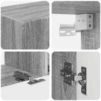 Set mobile TV 3 pcs Grigio Sonoma Legno multistrato 3409012