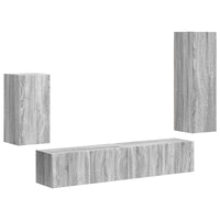 Set mobile TV 3 pcs Grigio Sonoma Legno multistrato 3409012
