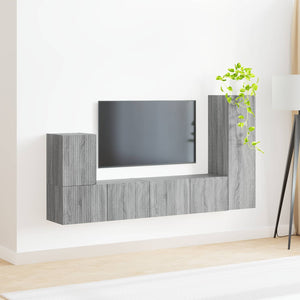 Set mobile TV 3 pcs Grigio Sonoma Legno multistrato 3409021