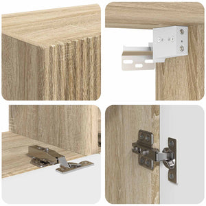 Set mobile TV 4 pcs Rovere Sonoma Legno multistrato 3409026