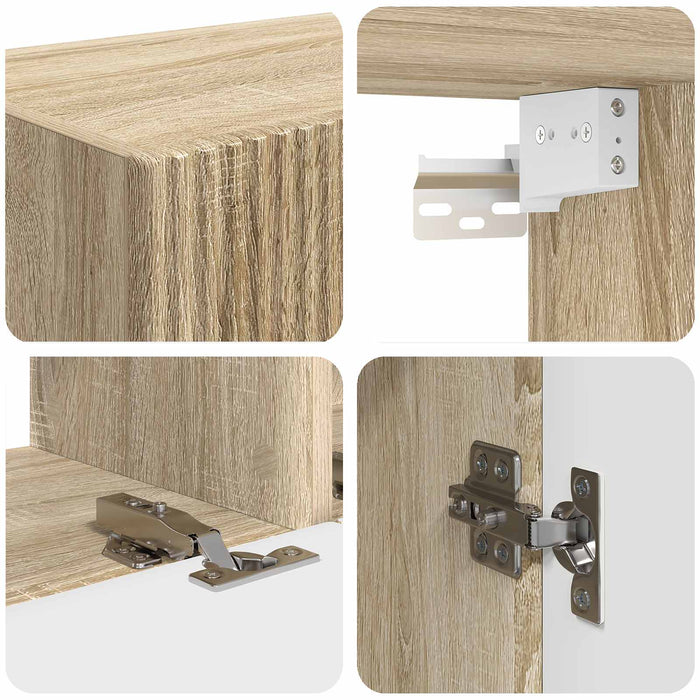 Set mobile TV 4 pcs Rovere Sonoma Legno multistrato 3409026
