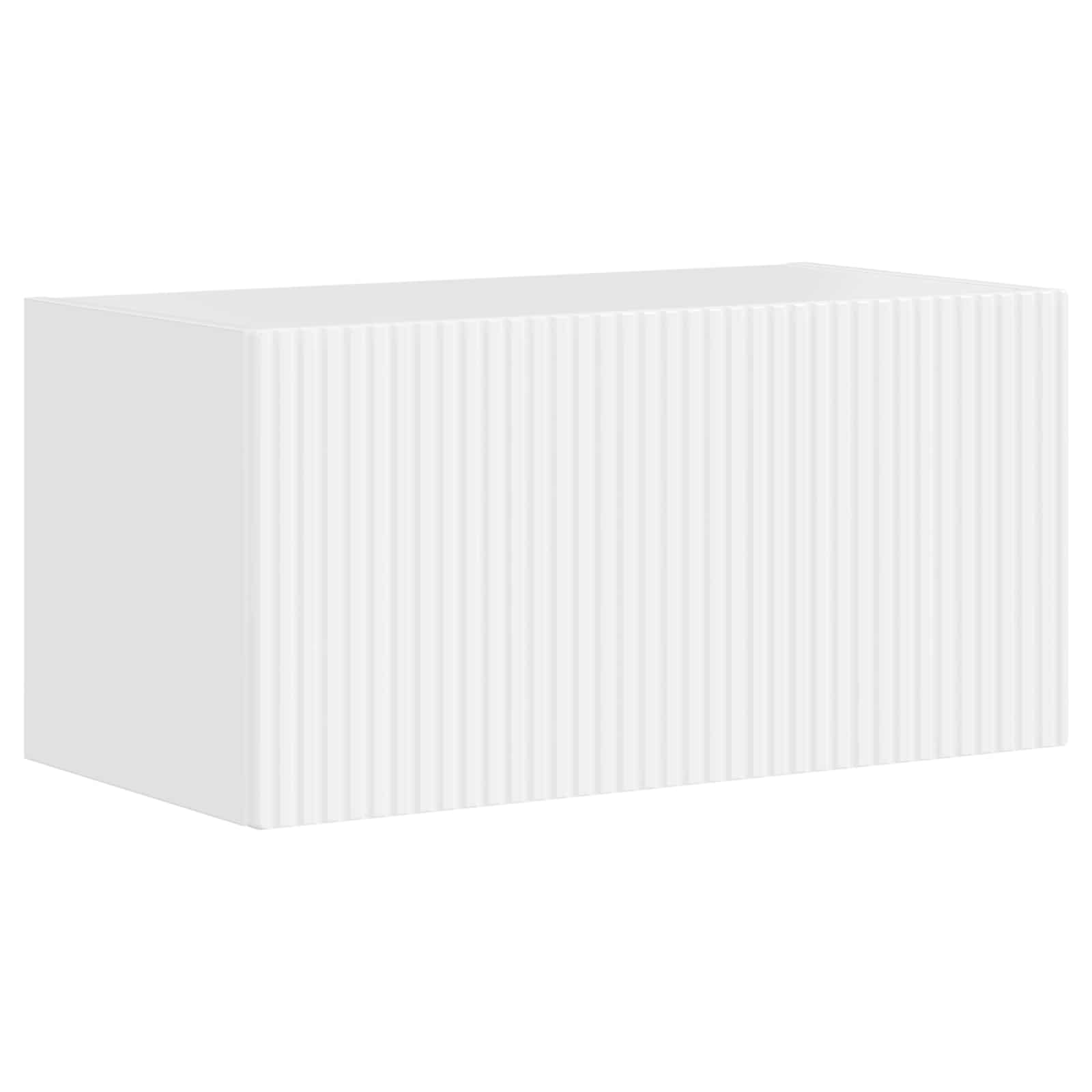 Set mobile TV 4 pcs Bianco Lucido Legno multistrato 3409028