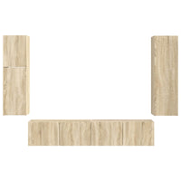 Set mobile TV 4 pcs Rovere Sonoma Legno multistrato 3409035