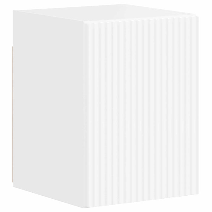 Set mobile TV 4 pcs Bianco Lucido Legno multistrato 3409037