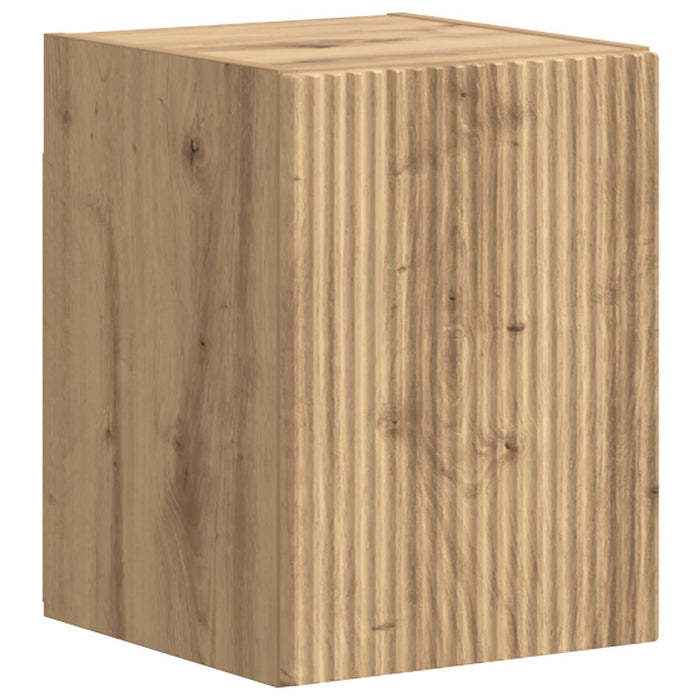 Set mobile TV 4 pcs Rovere artigianale Legno multistrato 3409041