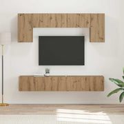Set mobile TV 5 pcs Rovere artigianale Legno multistrato 3409059