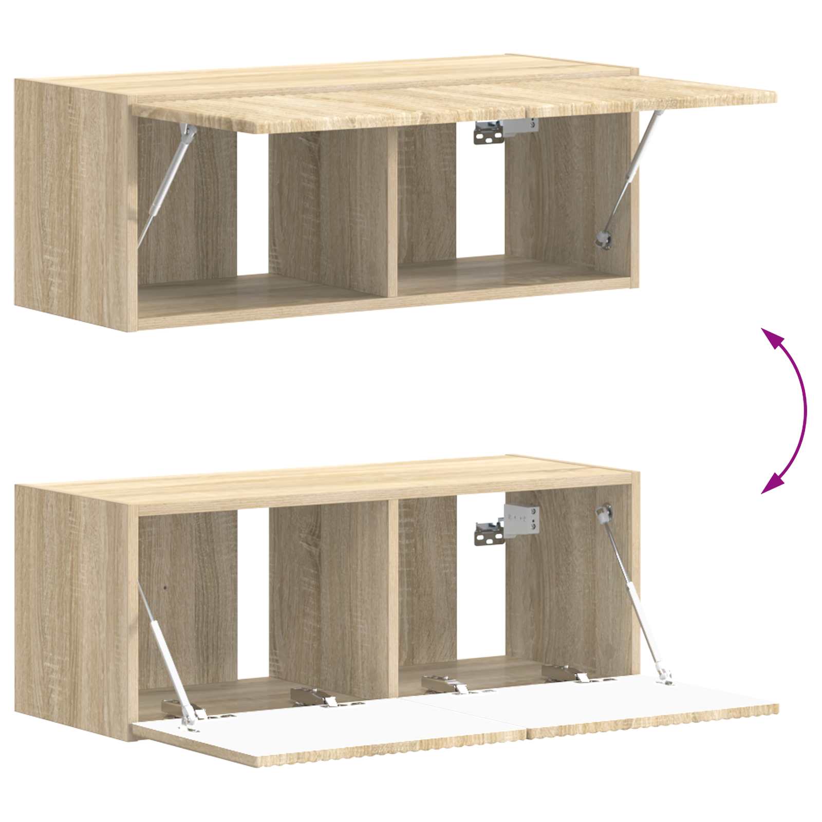 Set mobile TV 6 pcs Rovere Sonoma Legno multistrato 3409062