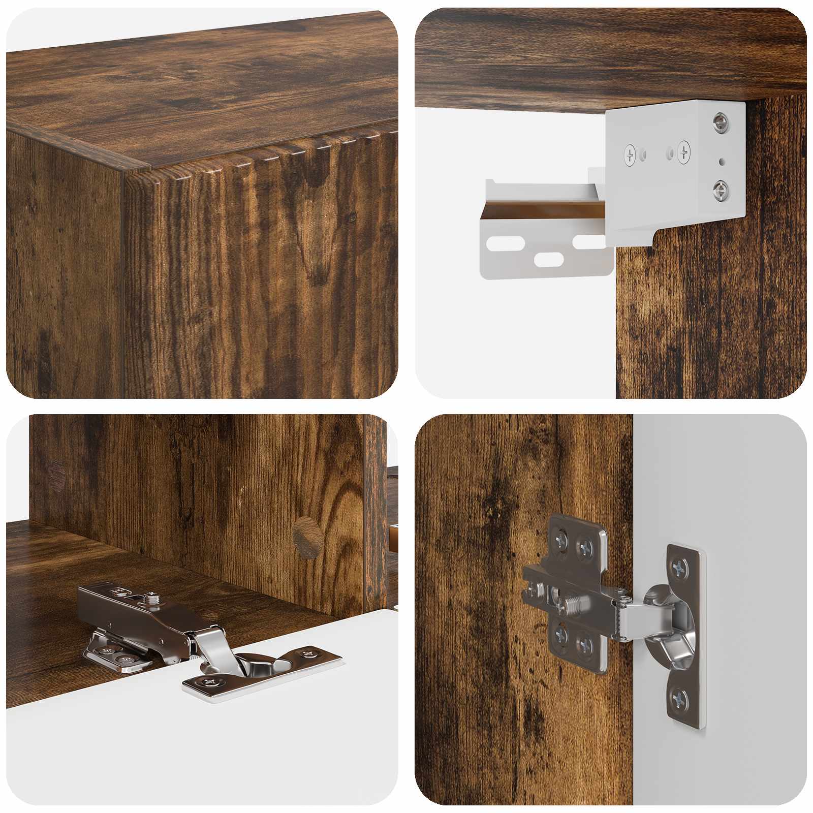 Set mobile TV 6 pcs Rovere fumé Legno multistrato 3409065