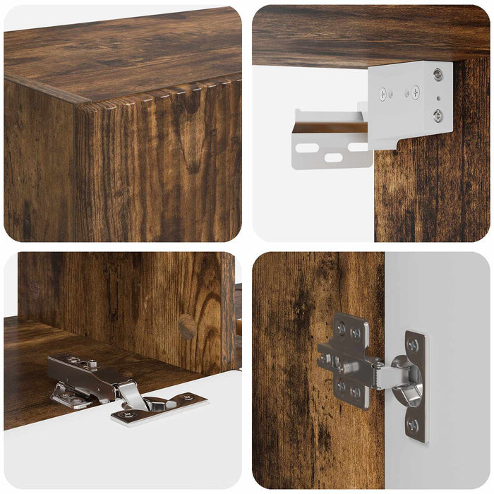 Set mobile TV 6 pcs Rovere fumé Legno multistrato 3409065