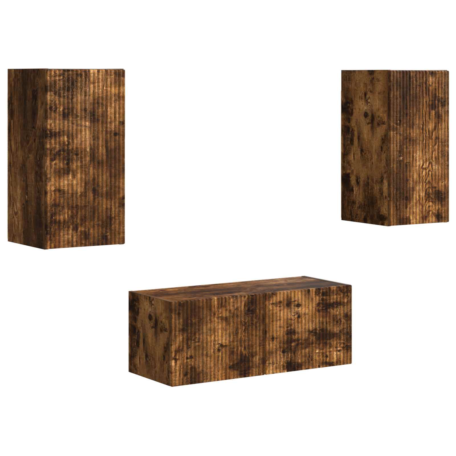 Set mobile TV 6 pcs Rovere fumé Legno multistrato 3409065