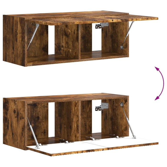 Set mobile TV 6 pcs Rovere fumé Legno multistrato 3409065