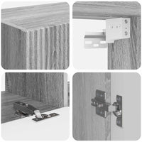 Set mobile TV 6 pcs Grigio Sonoma Legno multistrato 3409066