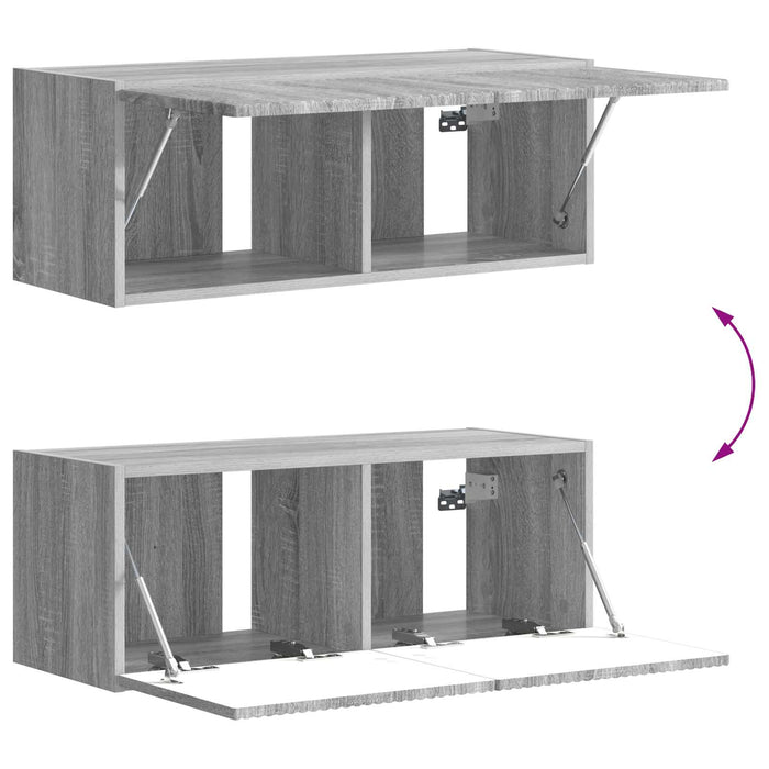 Set mobile TV 6 pcs Grigio Sonoma Legno multistrato 3409066