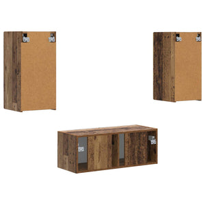 Set mobile TV 6 pcs Legno vecchio Legno multistrato 3409067