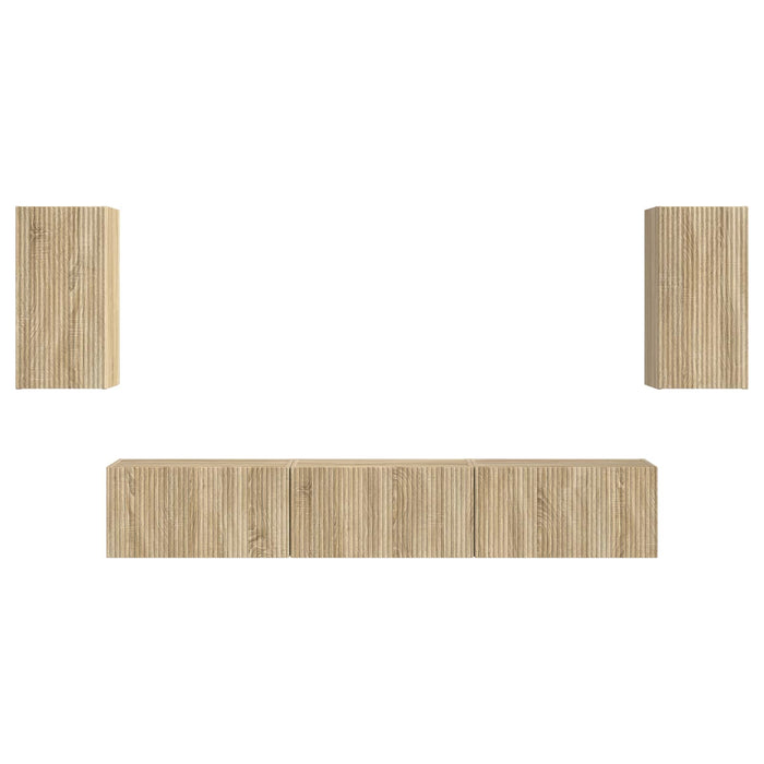 Set mobile TV 3 pcs Rovere Sonoma Legno multistrato 3409071