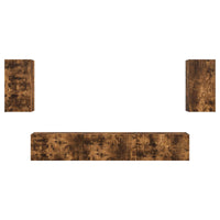 Set mobile TV 3 pcs Rovere fumé Legno multistrato 3409074