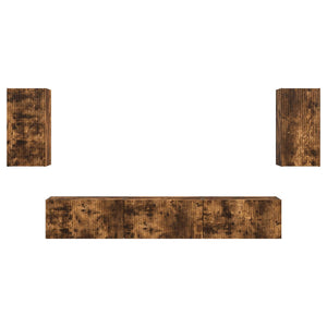 Set mobile TV 3 pcs Rovere fumé Legno multistrato 3409074