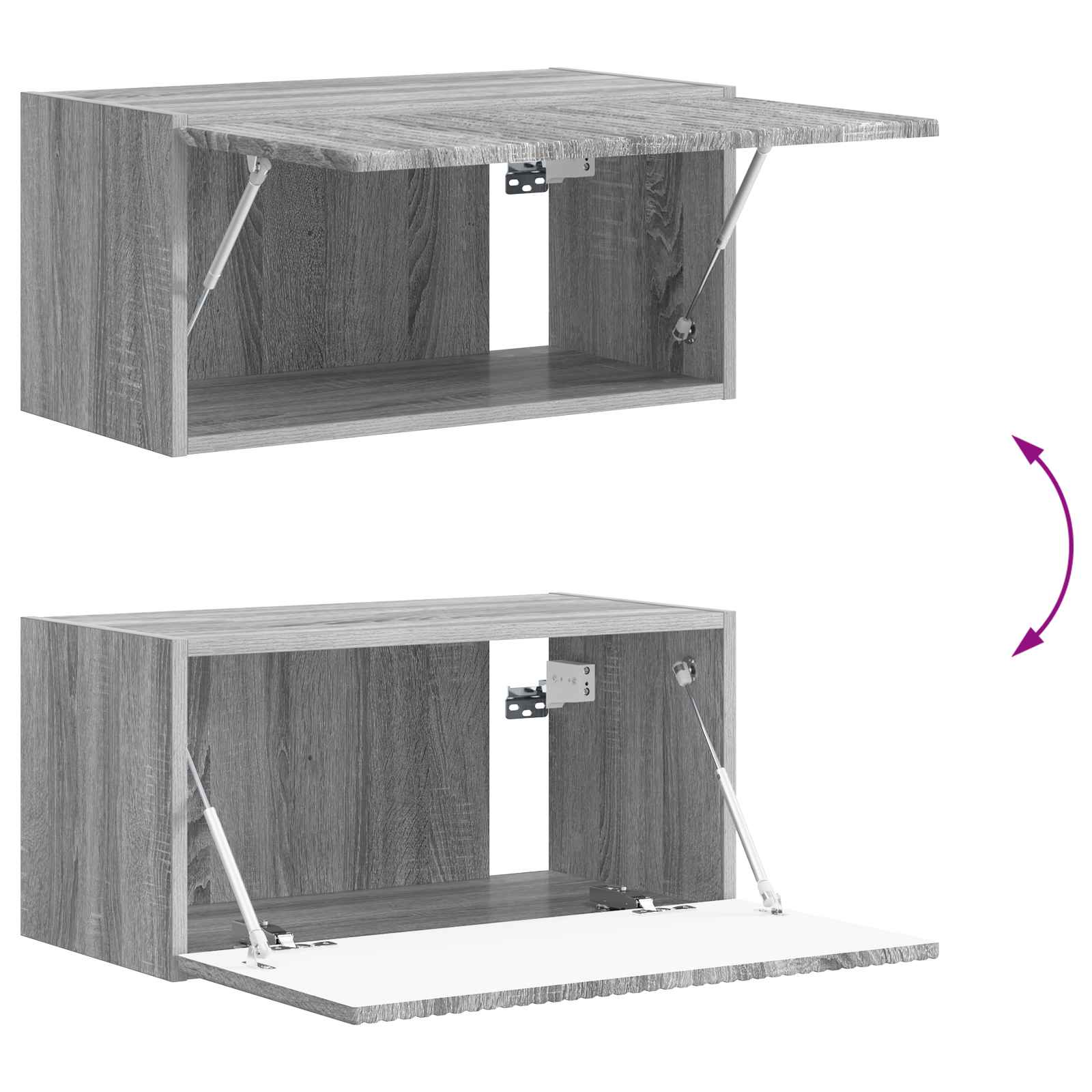 Set mobile TV 3 pcs Grigio Sonoma Legno multistrato 3409075