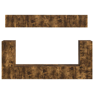 Set mobile TV 5 pcs Rovere fumé Legno multistrato 3409092